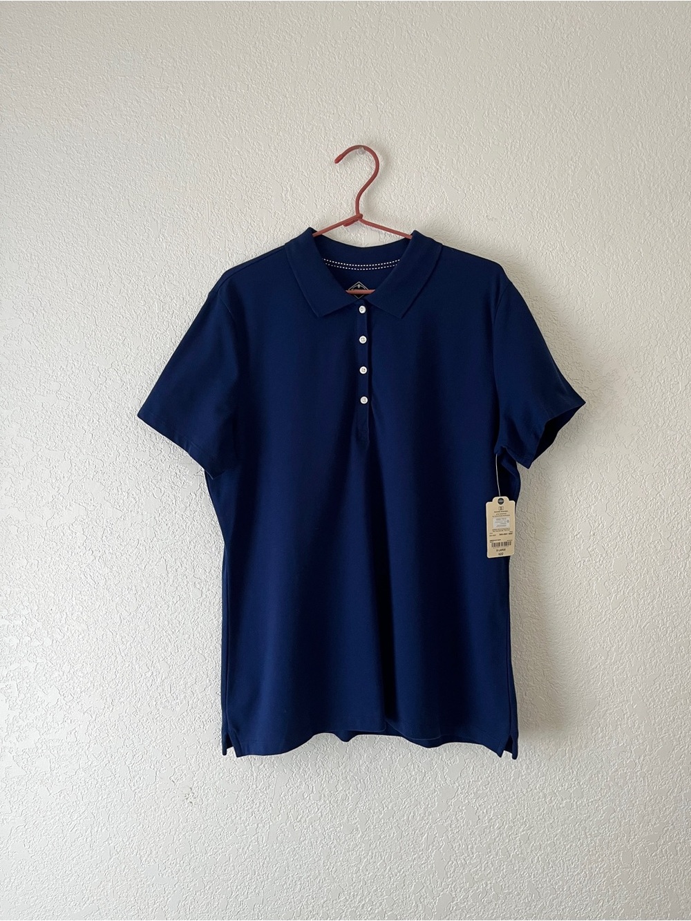JCPenney Men's Navy Short Sleeve Polo